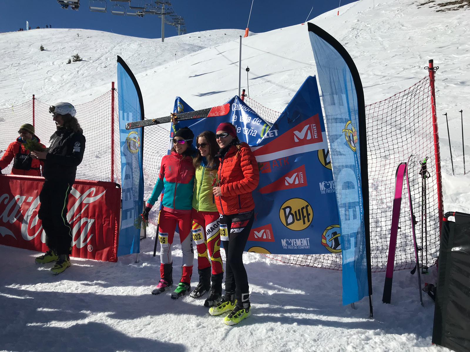 EL EQUIPO NAVARRO DE ESQUÍ DE MONTAÑA VUELVE CON MEDALLAS DEL TRIPLE CAMPEONATO DE ESPAÑA